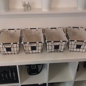 Better Homes & Gardens Small Wire Storage Basket with Chalkboard (set of four)